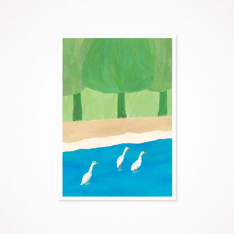 치커리바게트 A4 포스터 (북천 풍경)