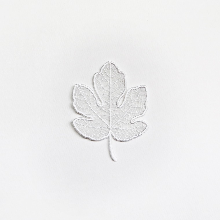 소언 나뭇잎 자수 북마크 (무화과) Leaf Embroidered Bookmark