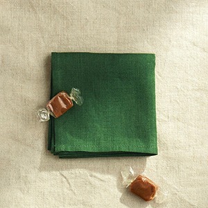 포그리넨워크 리넨 행커치프 (베르 에코세) Linen Handkerchief Vert Ecossais